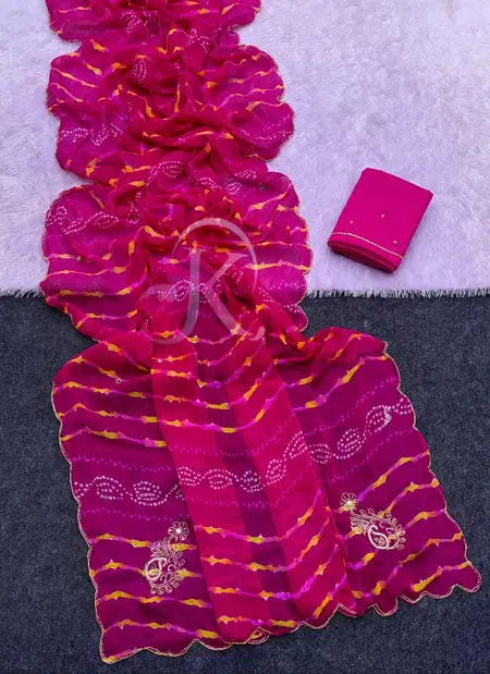 Jk 403 Chiffon Embroidery Work Saree Collections